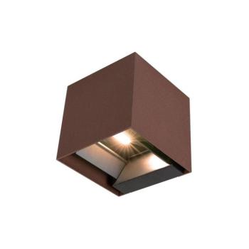 LED Napelemes érzékelős fali lámpa LED/9W/3,7V IP65 4000K barna 11889 kép