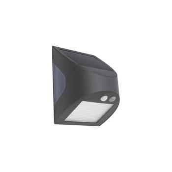 LED napelemes fali lámpa érzékelővel LED/3W/3,7V 1200 mAh IP54 antracitszürke LS225 kép
