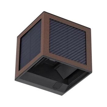 LED napelemes fali lámpa érzékelővel LED/9W/3,7V 3000/4000/6000K IP65 2600mAh barna 24294 kép