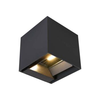 LED napelemes fali lámpa érzékelővel LED/9W/5V IP65 2600 mAh antracit 24089 kép