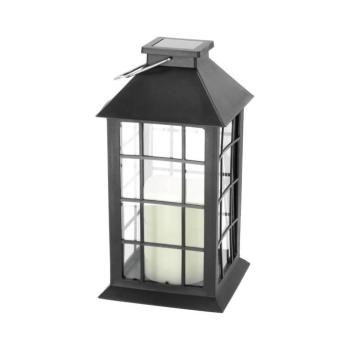 LED Napelemes függeszték LED/0,02W/1,2V 1xAA 2700K IP44 200 mAh fekete 2609 kép