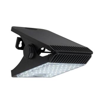 LED napelemes lámpa CLIPS LED/4W/1200 mAh 3,7V IP44 fekete, érzékelős EKO1708 kép