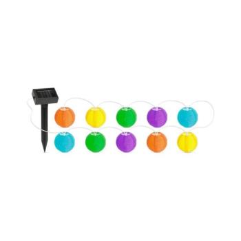 LED Napelemes lánc 10xLED/1,2V 3,7m IP44 többszínű 11227B kép