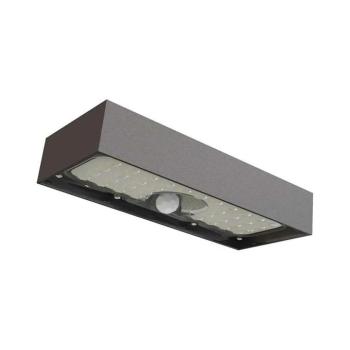 EMOS LED SOLAR lámpatest BRIXO PIR, 900lm IP65 természetes fehér, 4000K, 3,7V, CRI> 80, fekete, ZG166S kép