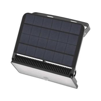 EMOS LED SOLAR reflektor hordozható SOLO, PIR, 1600lm IP54 természetes fehér, 4000K, 3,7V, CRI> 80, fekete, ZG122S kép