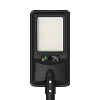 LED napelemes utcai lámpa IP65 + távirányító, 12W, 6000K, hideg fehér, 2250 lm, oszlop nem tartozék, Optonica, 9292 kép