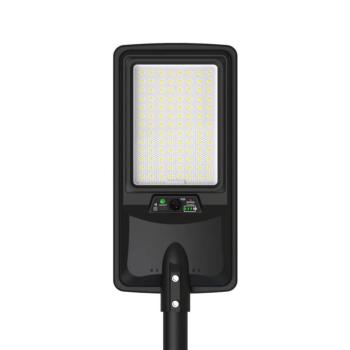 LED napelemes utcai lámpa IP65 + távirányító, 18W, 6000K, hideg fehér, 2800 lm, oszlop nem tartozék, Optonica, 9293 kép