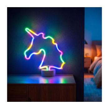 LED neon asztali dekoráció LED/2W/3xAA USB unikornis 43996B kép