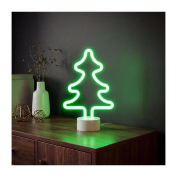 LED neonos asztali dekoráció LED/2W/3xAA USB fa 43996D kép