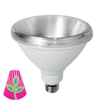 LED növénylámpa E27, PAR38, 10W, teljes spektrumú kép