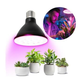 Növénytermesztő LED izzó LED PLANTY B E27 9W E27 1200K Fekete Kobi Desing, lila fényű, 300lm, KOBI-001505 kép