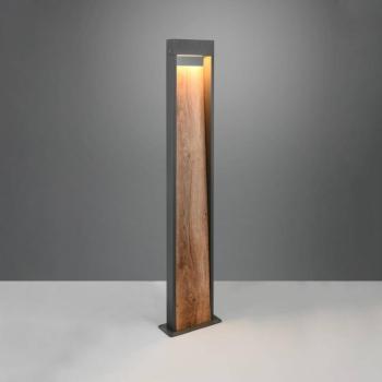 LED ösvény világítás SALMON, faoptikájú, magasság 100 cm, fém, IP44 kép