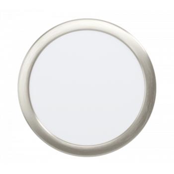 LED panel , 16.5W , süllyesztett , kerek , természetes fehér , matt nikkel keret , EGLO , FUEVA 5 , 99155 kép