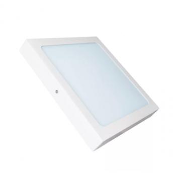 LED panel , 18W , falon kívüli , négyzet , hideg fehér , Alumínium , fehér, Bright Solutions kép