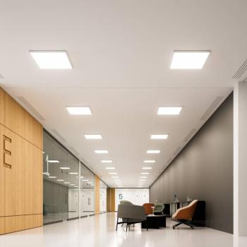 LED panel Fled, 4,320 lm, 62x62 cm, 90°, 3,000 K kép