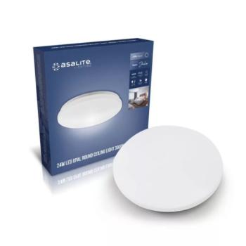 LED panel , mennyezeti lámpa , 24W , falon kívüli , kerek , meleg fehér , IP20 , Asalite Julia kép