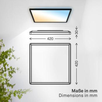 LED panel Shallow távirányító CCT, 42 x 42 cm, fekete, háttérvilágítás kép