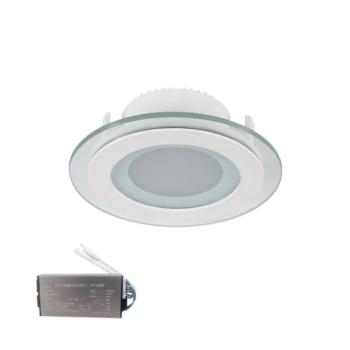 LED PANEL ÜVEG KEREK 18W 4000K+INVERTERREL kép