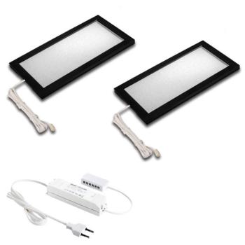 LED pultvilágító lámpa Sky 2 db 4 000 K fekete kép