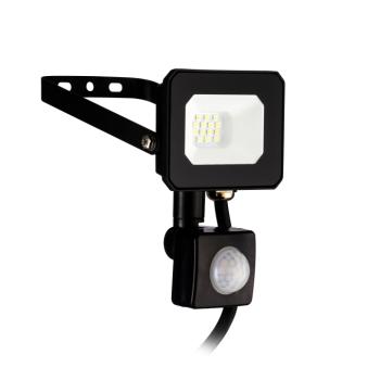 LED reflektor , 10W , természetes fehér , fekete , alumínium , üveg , mozgásérzékelős , IP44 , EGLO , ECO RANGE , RISACCA-E , 74014 kép