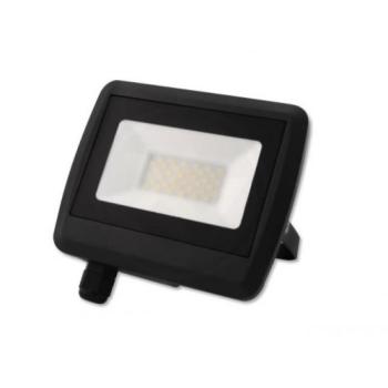 LED reflektor , 30 Watt , természetes fehér , tömszelencével , fekete , kültéri , IP65 , LINGA kép