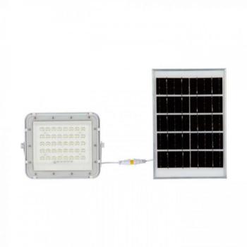 LED reflektor , 6 Watt , napelemes , távirányítós , természetes fehér , IP65 , fehér kép
