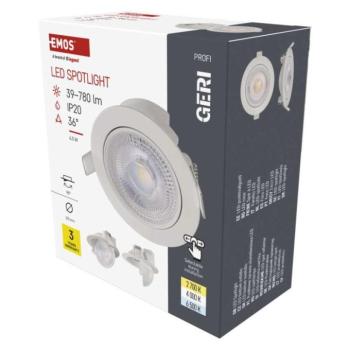 LED reflektor GERI fehér, kerek, 6,5W CCT kép