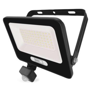 LED reflektor GLARO PIR 50 W, fekete, IP54, 5000 lm, természetes fehér, 4000K, 220-240V, CRI> 80, EMOS, ZS2344B kép
