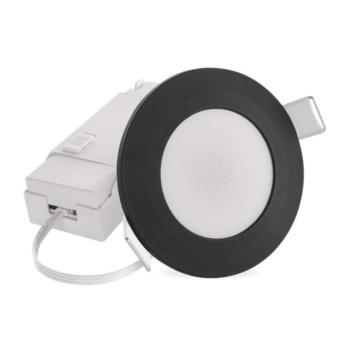 LED reflektor LORI fekete, kerek, 4,5W CCT kép