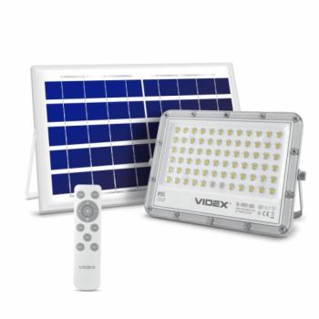 LED reflektor , napelemes , 50W , dimmelhető , természetes fehér , IP65 , VIDEX , Gelio kép