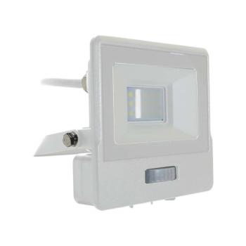 LED reflektor PIR érzékelős PRO, 10w, 4000K, természetes fehér, 735lm, 100°, fehér, CRI>80, IP65, V-TAC, 20293 kép