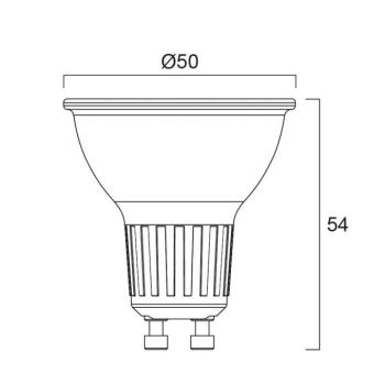LED-reflektor PLATINUM RETRO ES50 GU10 2 W 4000 K 360 lm 36°