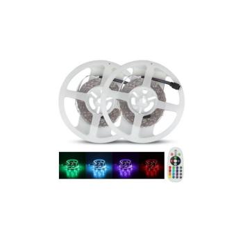LED RGB Dimmelhető fényszalag 2x5m LED/4,8W/230V + távirányító 2630 kép