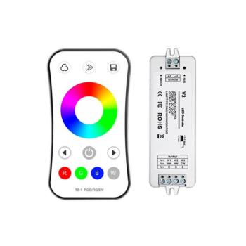 LED RGB fényerő-szabályozó távirányító, dimmelhető, fehér, Optonica, 6349 kép