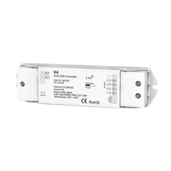 LED RGB/RGBW vezérlő 4 csatornás 4 * 5a v4 állandó feszültség, fehér, Optonica, 6342 kép