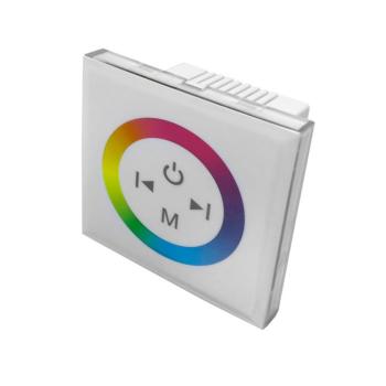 LED RGB szenzoros fényerőszabályzó, falra szerelhető, fehér, Optonica, 6319 kép
