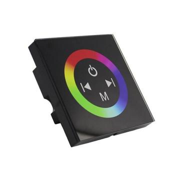 LED RGB szenzoros fényerőszabályzó falra szerelhető, fekete, Optonica, 6317 kép