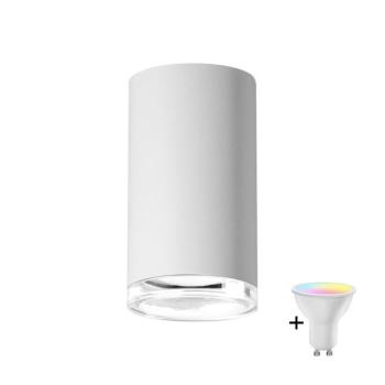 LED RGBW fényerőszabályozható fürdőszobai spotlámpa TURYN 1xGU10/4,8W/230V IP44 fehér SA1884+AI2382 kép