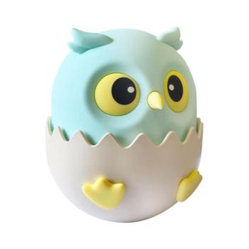 LED RGBW Dimmelhető gyermek érintős lámpa LED/1W/5V USB 1200 mAh bagoly kék 329011 kép