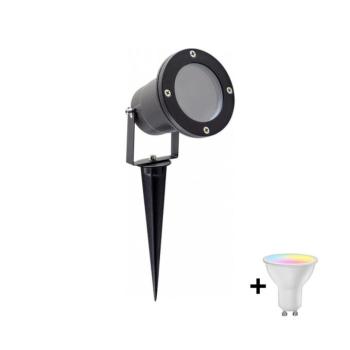 LED RGBW dimmelhető kültéri lámpa BLAKE 1xGU10/4,8W/230V IP65 + távirányító KB0036+AI2382 kép