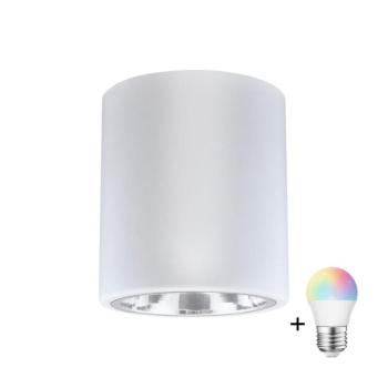 LED RGBW dimmelhető spotlámpa JUPITER 1xE27/6,5W/230V, átmérő 13 cm, fehér SA0575+AI0818 kép