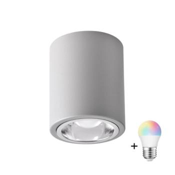 LED RGBW dimmelhető spotlámpa JUPITER 1xE27/6,5W/230V átmérő 9,8 cm szürke SA1041+AI0818 kép