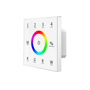 LED RGBW dmx vezérlő + távirányító, dimmelhető, fehér, Optonica, 6362 kép