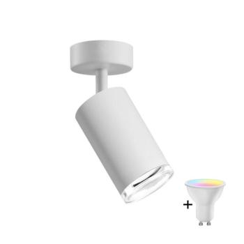 LED RGBW fényerőszabályozható fürdőszobai spotlámpa TURYN 1xGU10/4,8W/230V IP44 fehér SA1908+AI2382 kép