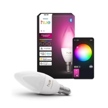 LED RGBW fényerőszabályozható izzó Philips Hue WACA B39 E14/3,7W/230V 1000-20000K 8721103099242 kép
