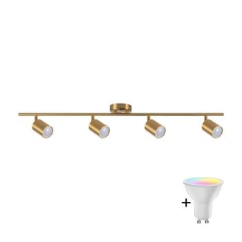 LED RGBW Dimmelhető spotlámpa GOLDIE 4xGU10/4,8W/230V aranyszínű SA2171+4xAI2382 kép