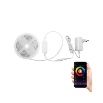 LED RGBW fürdőszobai dimmelhető szalag LED/12,5W/12V IP65 5m Wi-Fi Tuya EKSM7690 kép