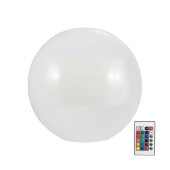 LED RGBW napelemes lámpa BALL LED/3,2V 500 mAh Ø30 cm IP65 + távirányító 311351 kép