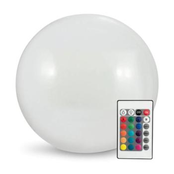 LED RGBW Napelemes lámpa BALL LED/3,7V 1500 mAh átm. 50 cm IP65 + távirányítás 330567 kép