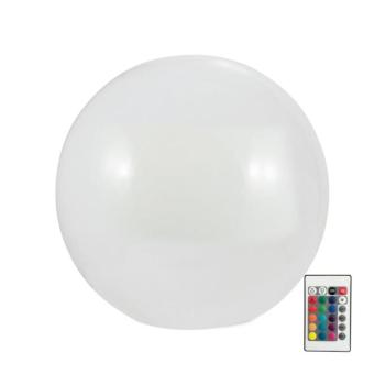 LED RGBW napelemes lámpa BALL LED/3,7V 1500 mAh Ø40 cm IP65 + távirányító 311368 kép
